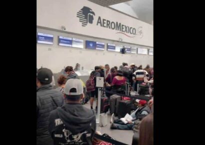 Pasajeros de Aeroméxico se quejan por cancelación de vuelos