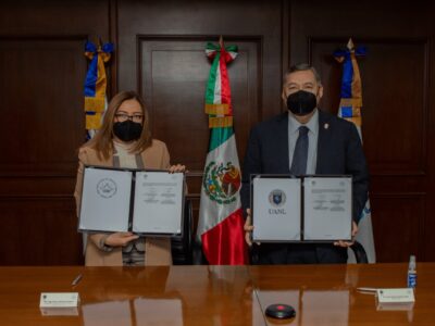 Firman convenio la Universidad y la CEDH